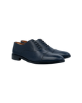 Classic Black Plain Cap-Toe Oxford