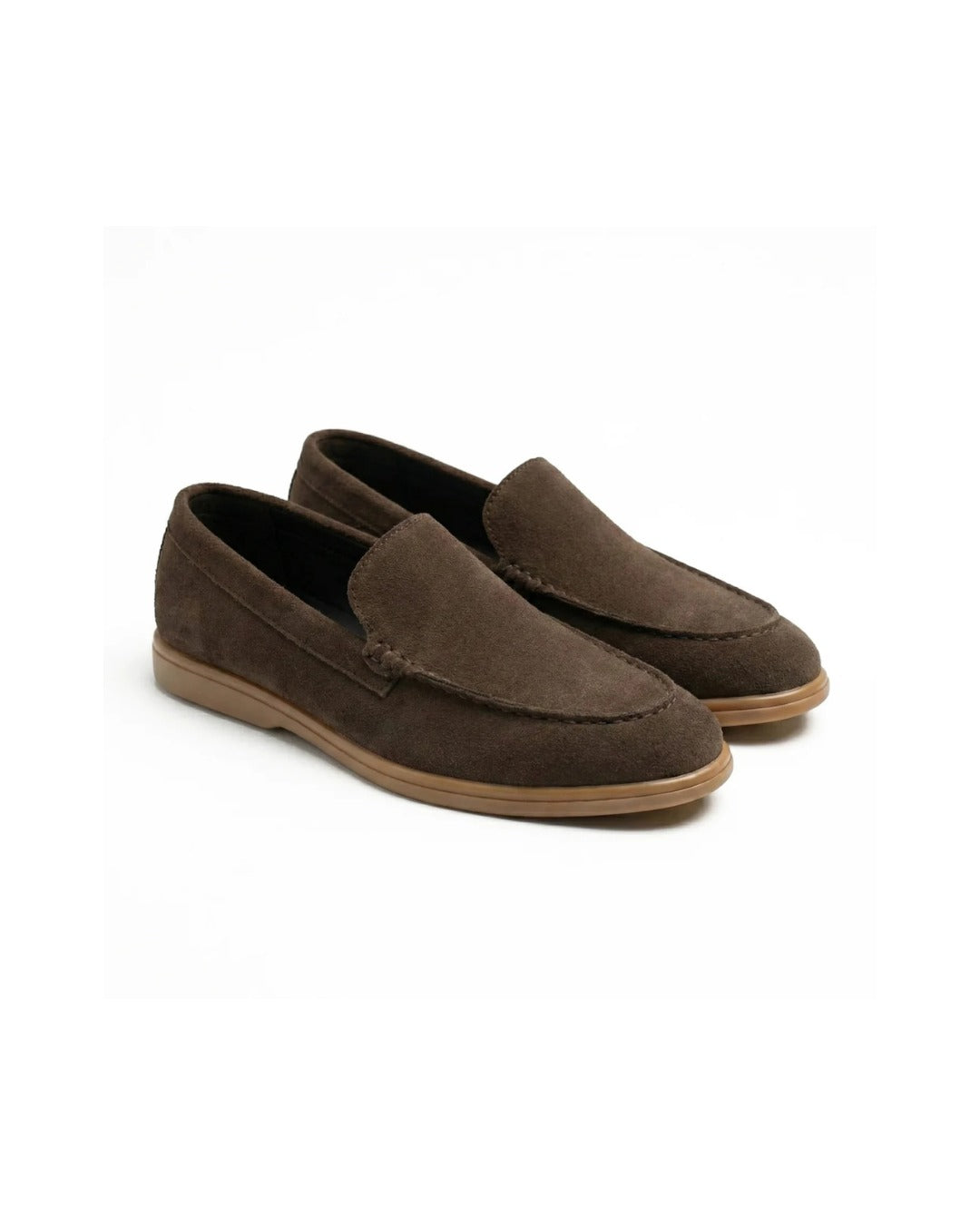 Classic Brown Suede Casual Loafers