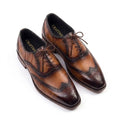 Two-Tone Wingtip Oxford Shoes