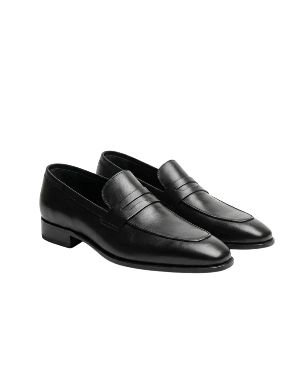 Timeless Black Leather Penny Loafers